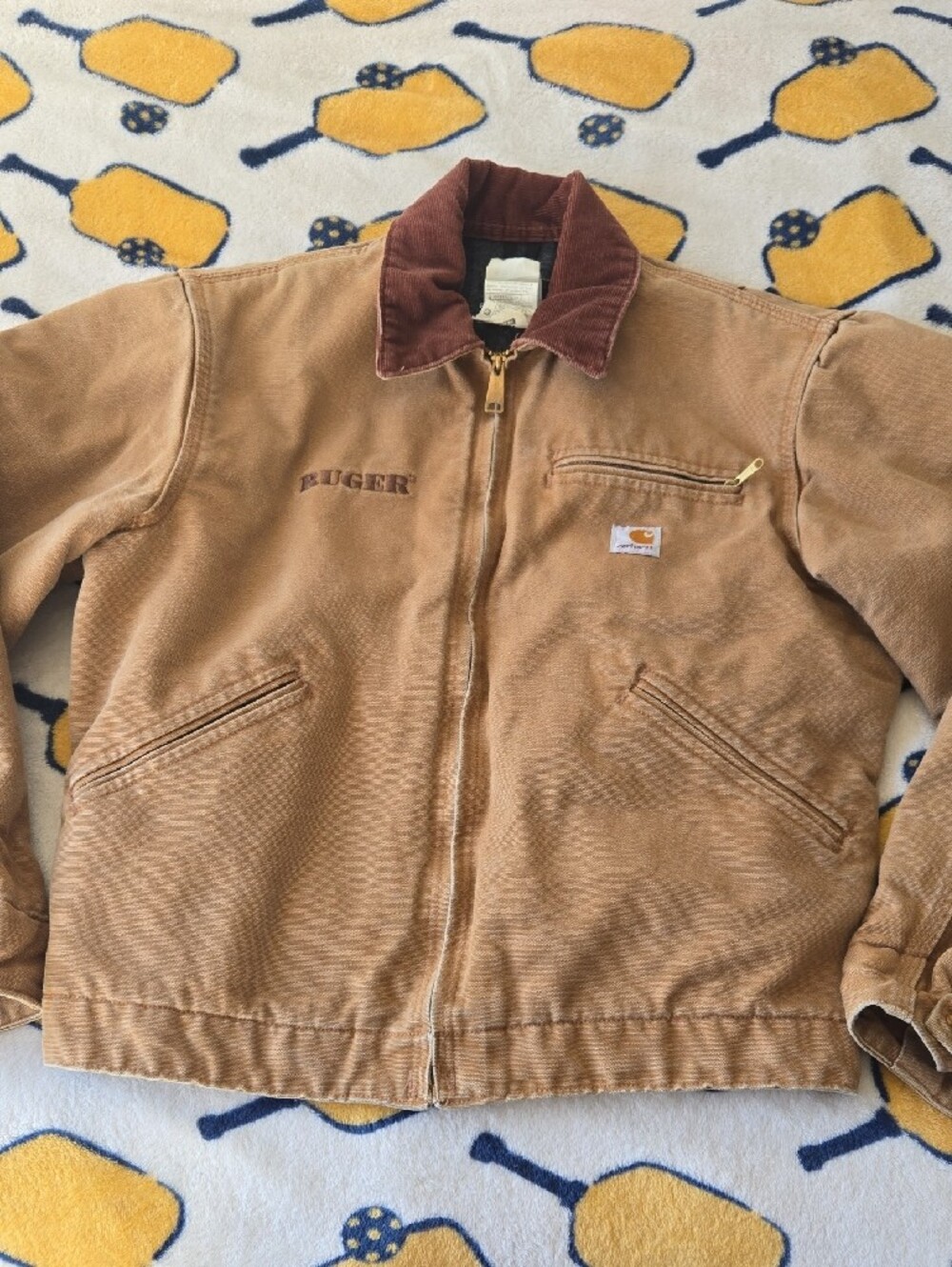 VTG Carhartt Ruger Collab Detriot Blanket Lined Jacket
